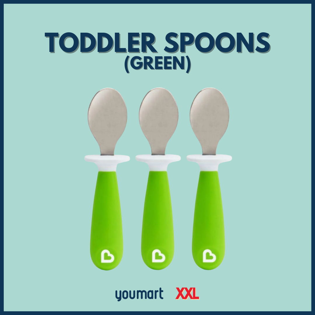 Munchkin Raise 3 Toddler Spoons (Green)_0