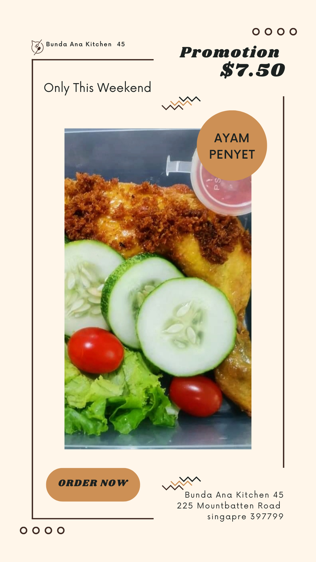 Ayam Penyet Rice meal_0