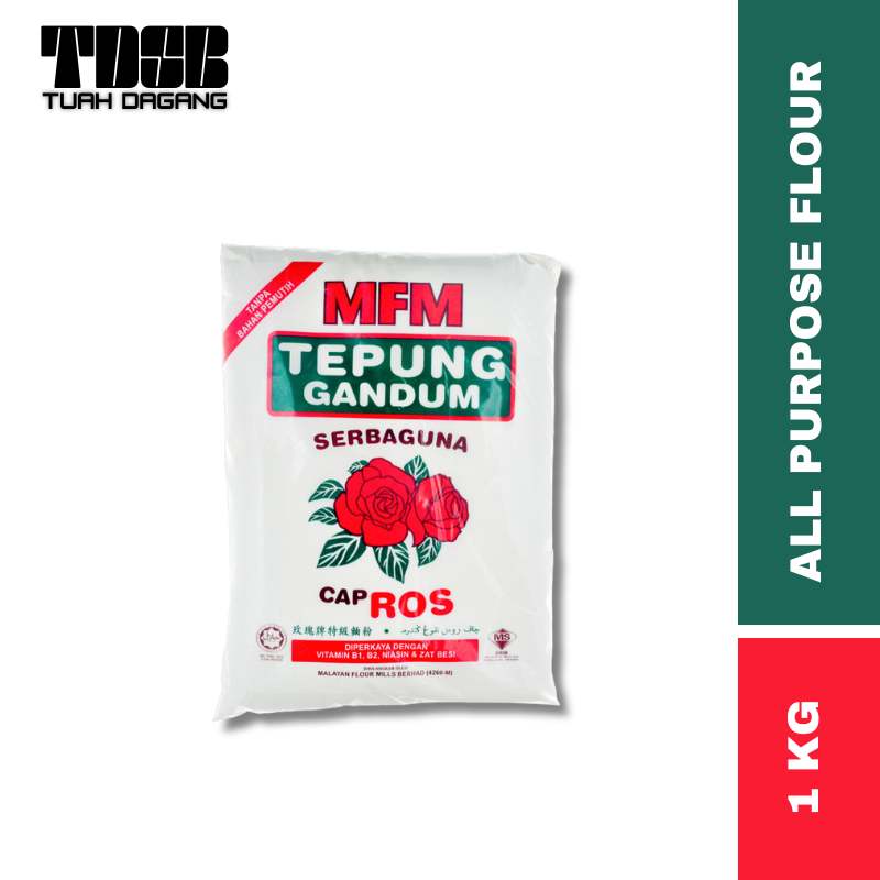 Tepung Gandum Cap Ros 1.0 KG_0
