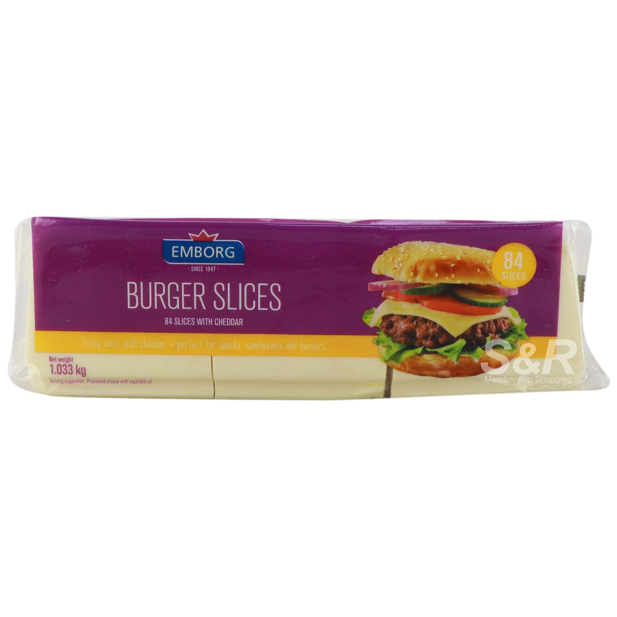 Emborg Burger Slice with Cheddar Cheese - 84s_0