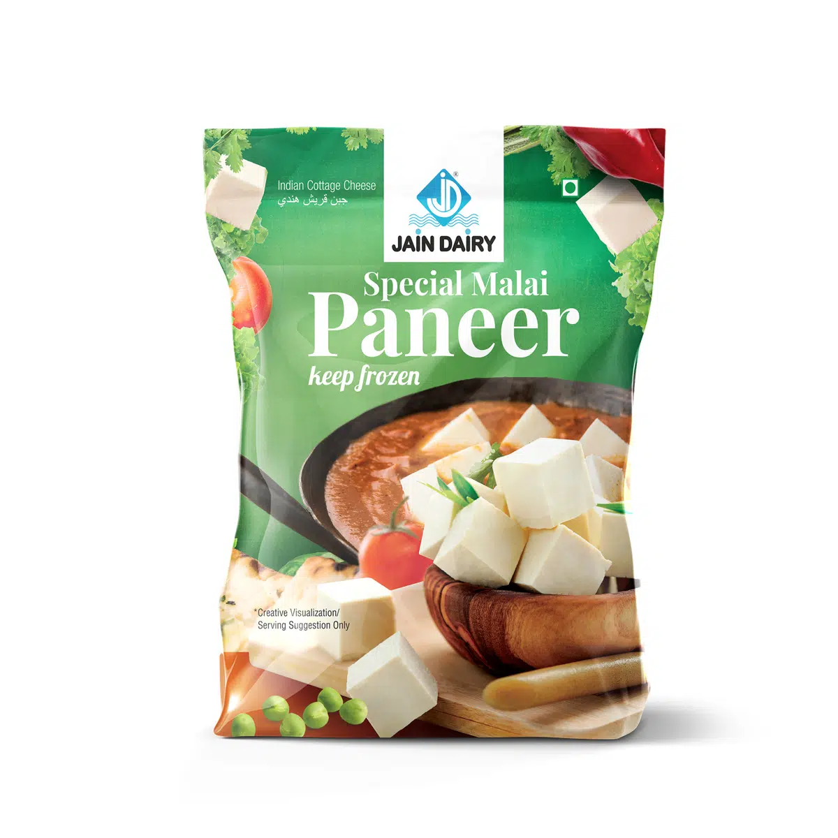 Jain Dairy Special Malai Paneer Cubes - 500 GM _0