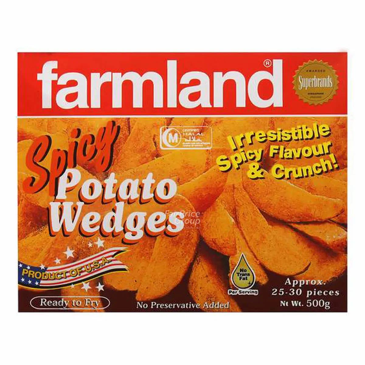 Farmland Spicy Potato Wedges - 500 GM_0