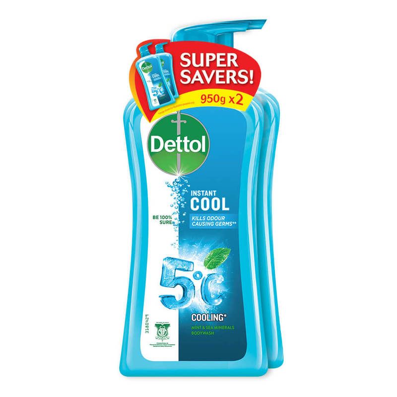  Dettol Instant Cool Body Wash with Refill Pack-  950 GM _0