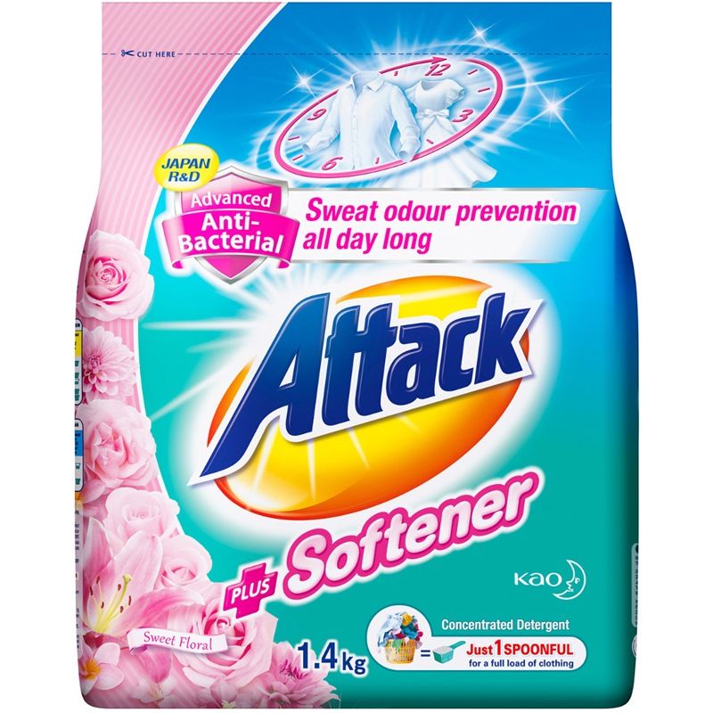 Attack Sweet Floral Detergent Powder - 1.4kg_0