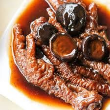 brasied chicken feet mushroom_1