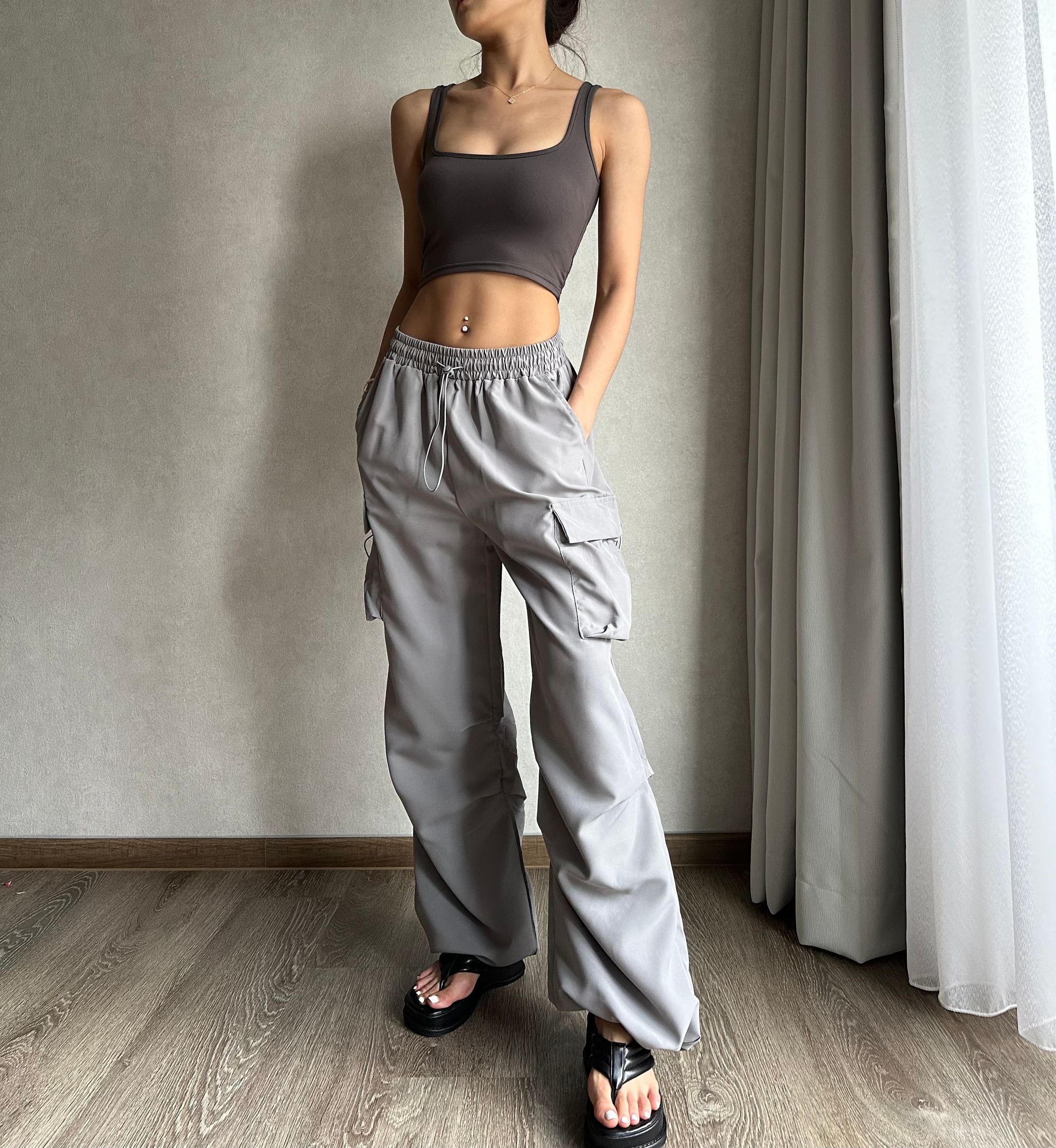 CARGO PANTS (STONE GREY)_5