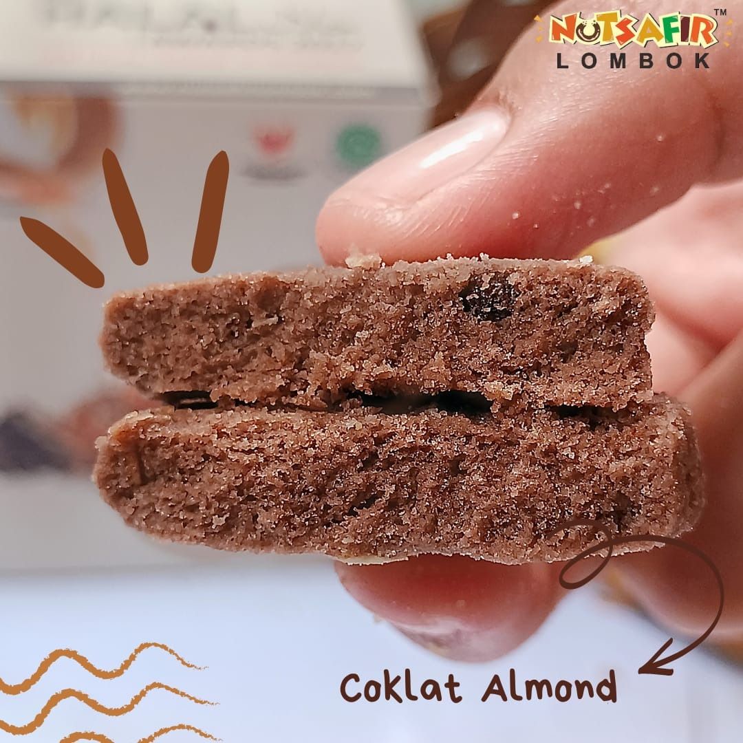 (NUTSAFIR) CHOCOLATE ALMOND COOKIES 145GR_1