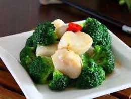 带子西兰花 Braised Hokkaido Scallop with Broccoli _0