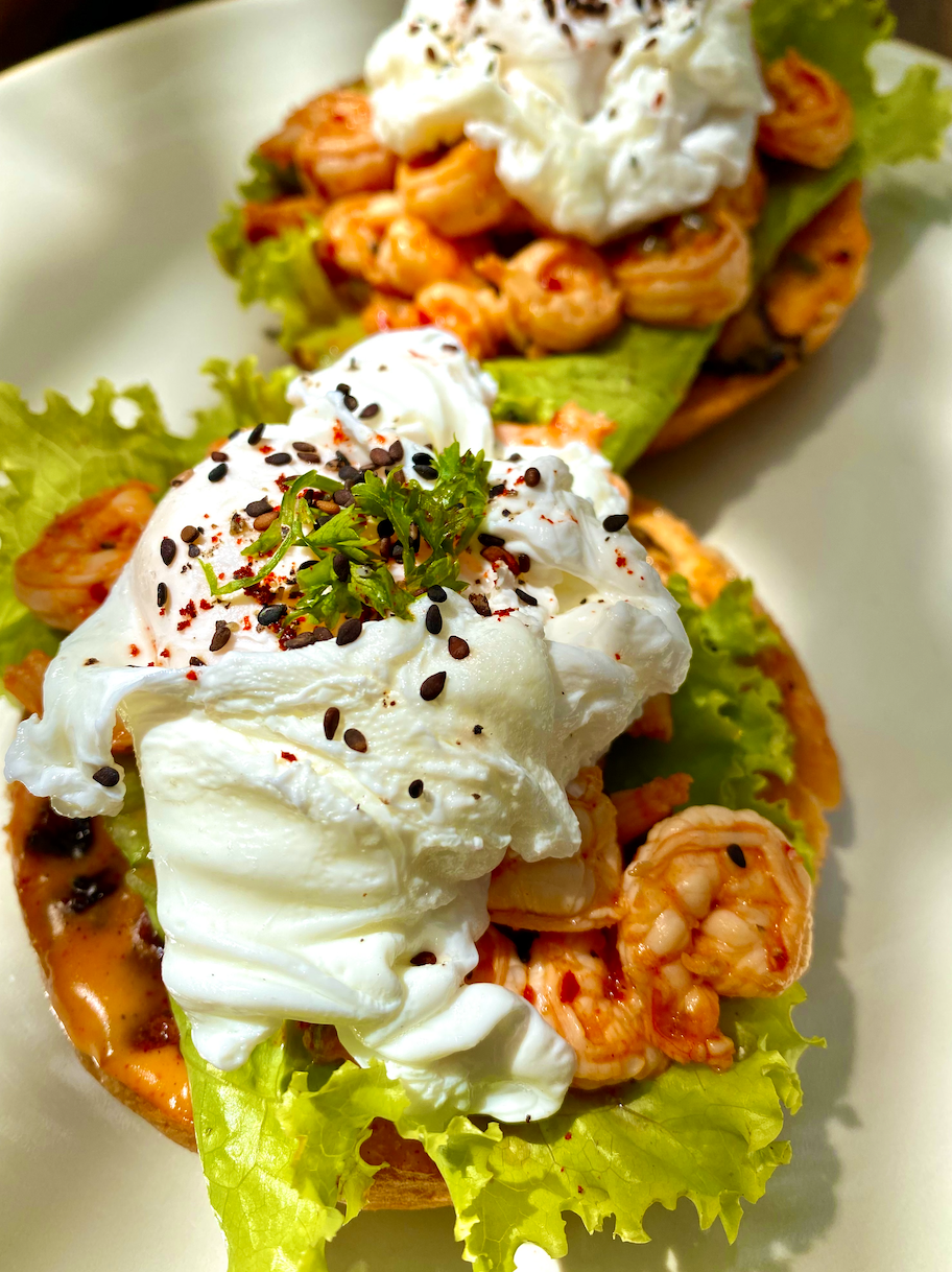 Passionfruit shrimp Bagel_0