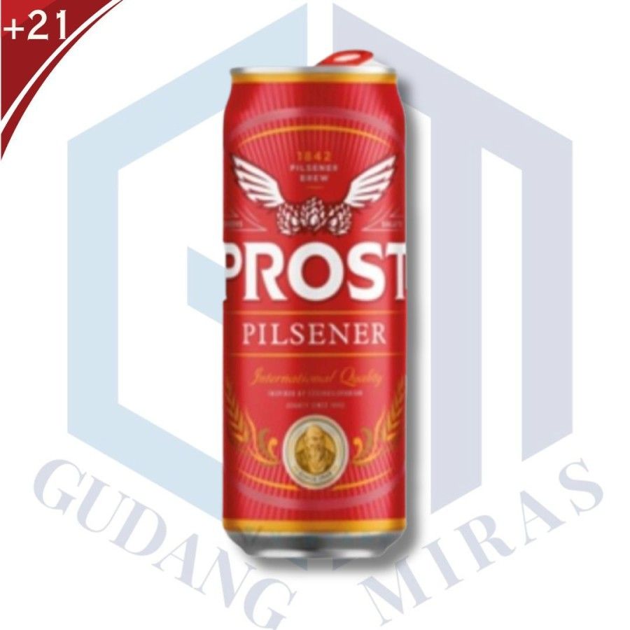 PROST LAGER BEER PILSENER CAN BIR PUTIH BOTTLE PILSNER KALENG BREMER JUMBO_1