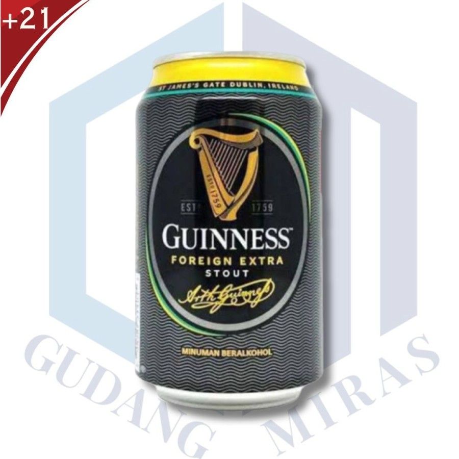 GUINNESS STOUT SMOOTH CAN BOTTLE GUINESS BEER KALENG BOTOL BESAR KECIL GUINES BIR HITAM_1