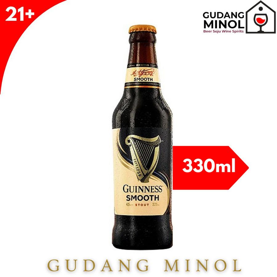 GUINNESS STOUT SMOOTH CAN BOTTLE GUINESS BEER KALENG BOTOL BESAR KECIL GUINES BIR HITAM_2