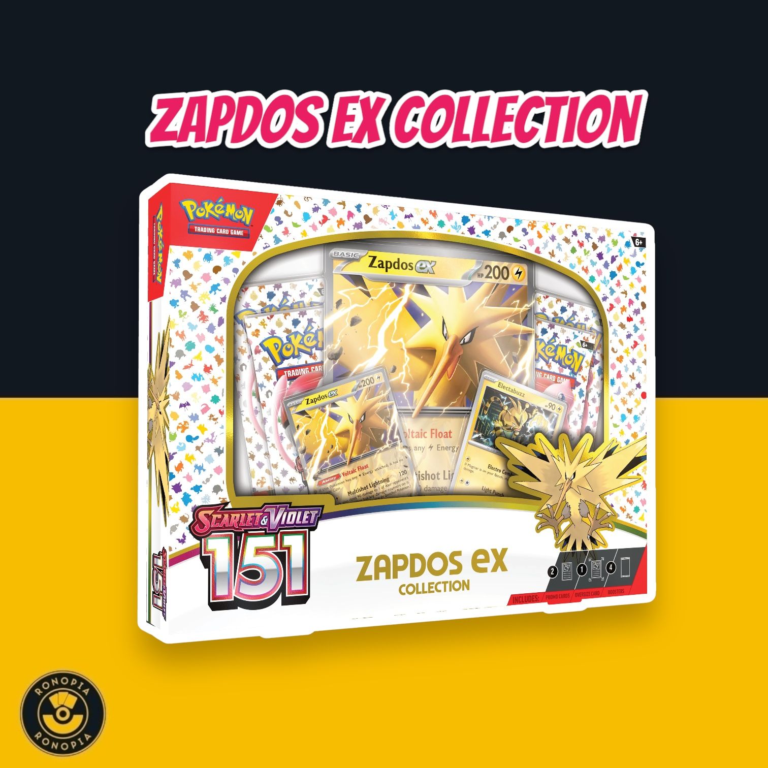 [PREORDER] POKEMON - TCG - SCARLET & VIOLET 151 COLLECTION—ZAPDOS EX_0