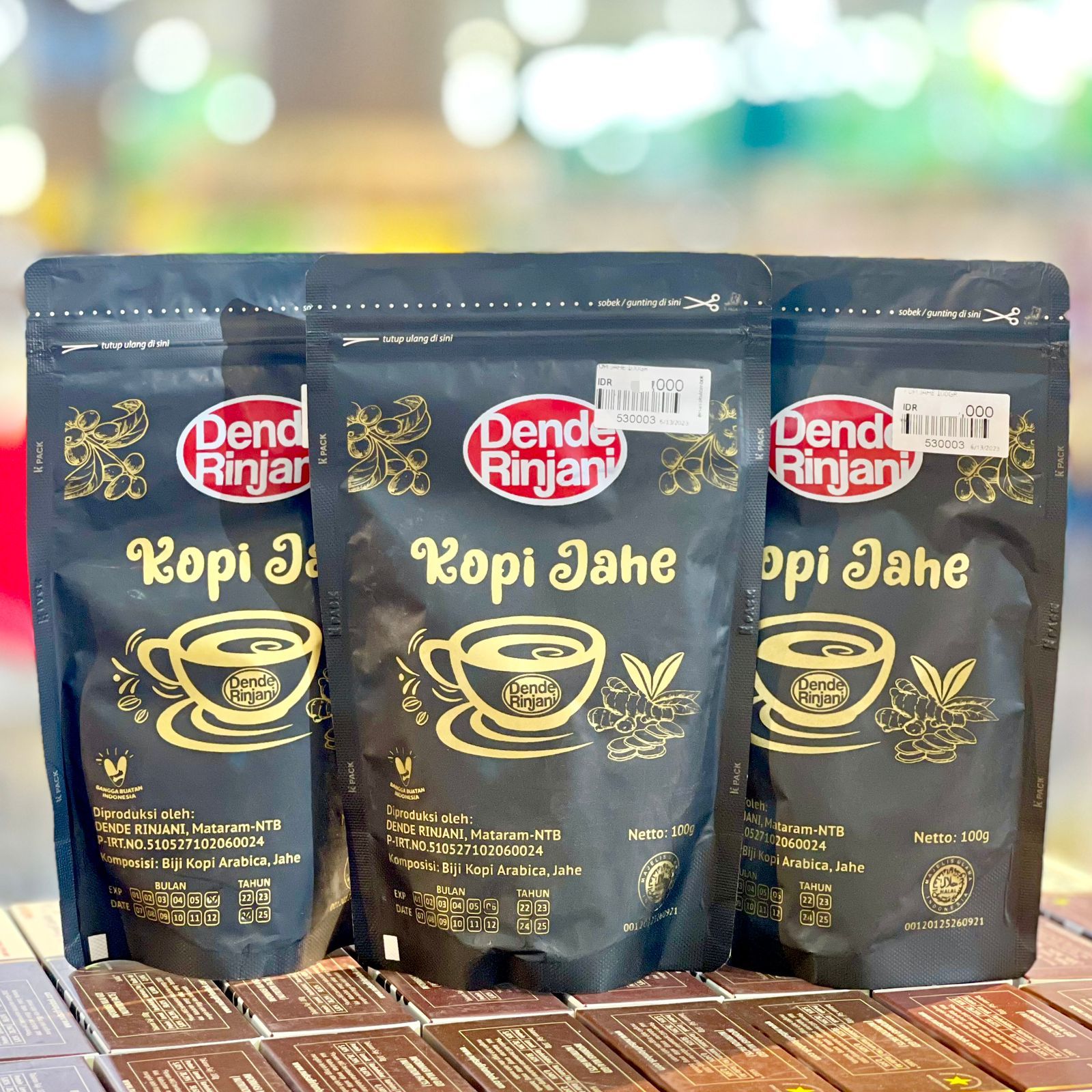 (DENDE RINJANI) KOPI JAHE 100GR_0