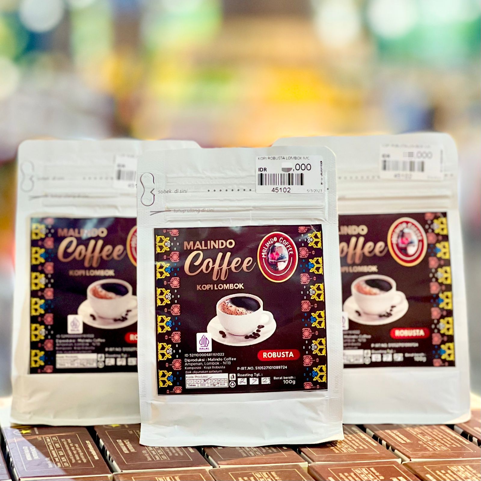 (MALINDO COFFEE) KOPI LOMBOK ROBUSTA 100GR_0