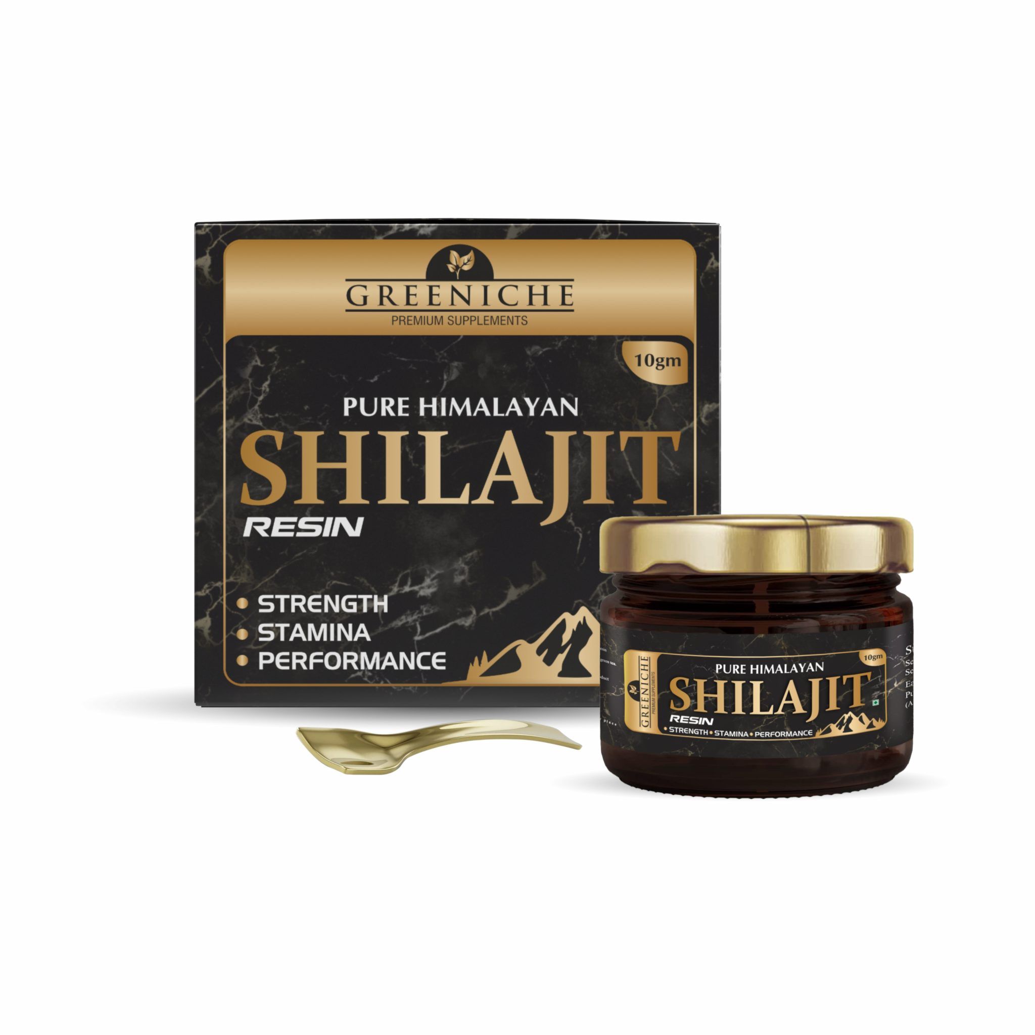 Greeniche Himalayan Shilajit Resin for Performance| Strength, Power & Stamina|10g_0