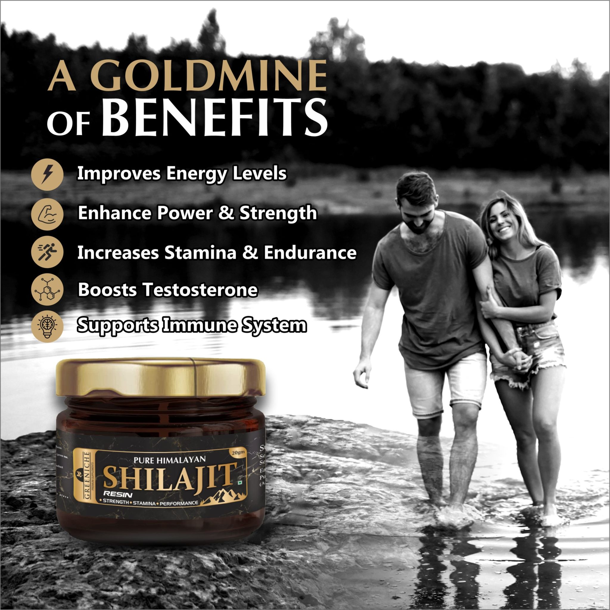 Greeniche Himalayan Shilajit Resin for Performance| Strength, Power & Stamina|10g_3