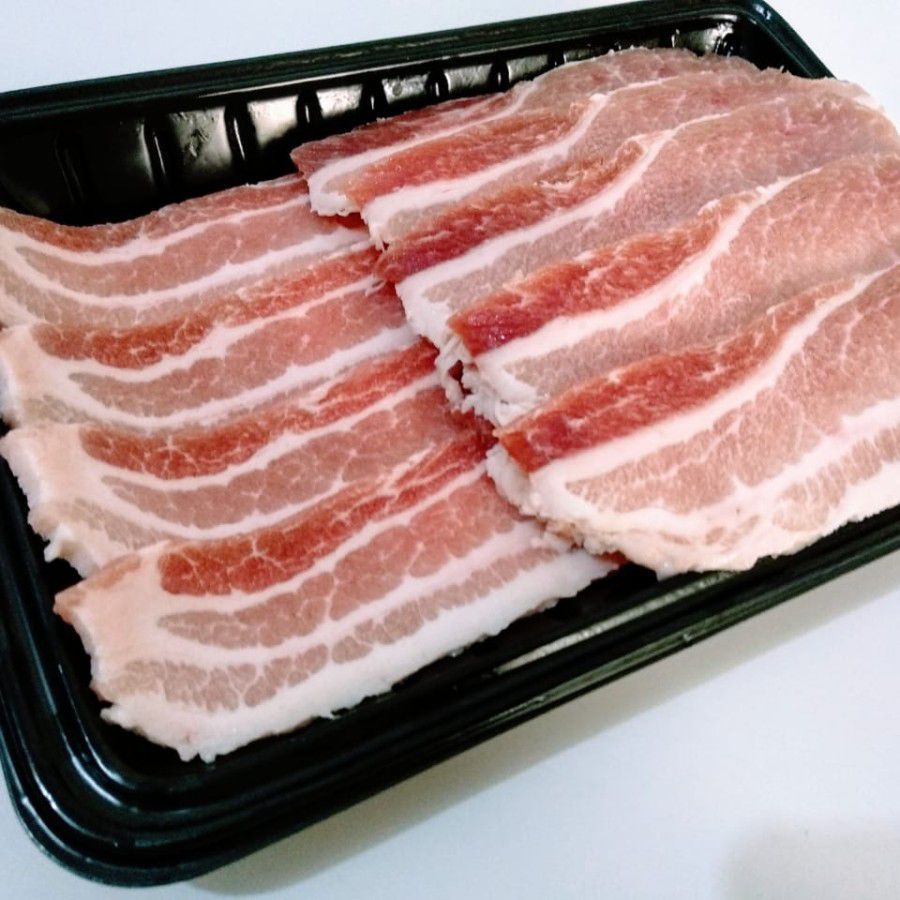 Import Pork Belly Korean BBQ / Samgyeopsal cut 500gr_0