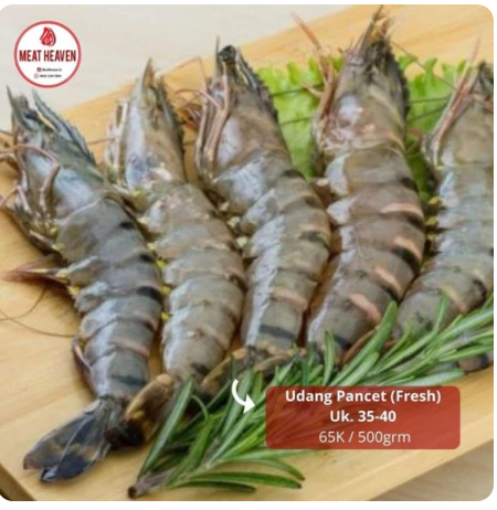 Fresh Udang Pancet / Tiger Prawn Uk. 35-40 (500gr)_0