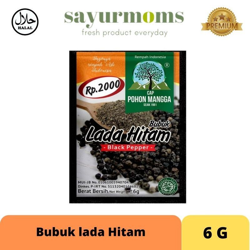 Bubuk Lada Hitam - Cap Pohon Mangga 6gr_0