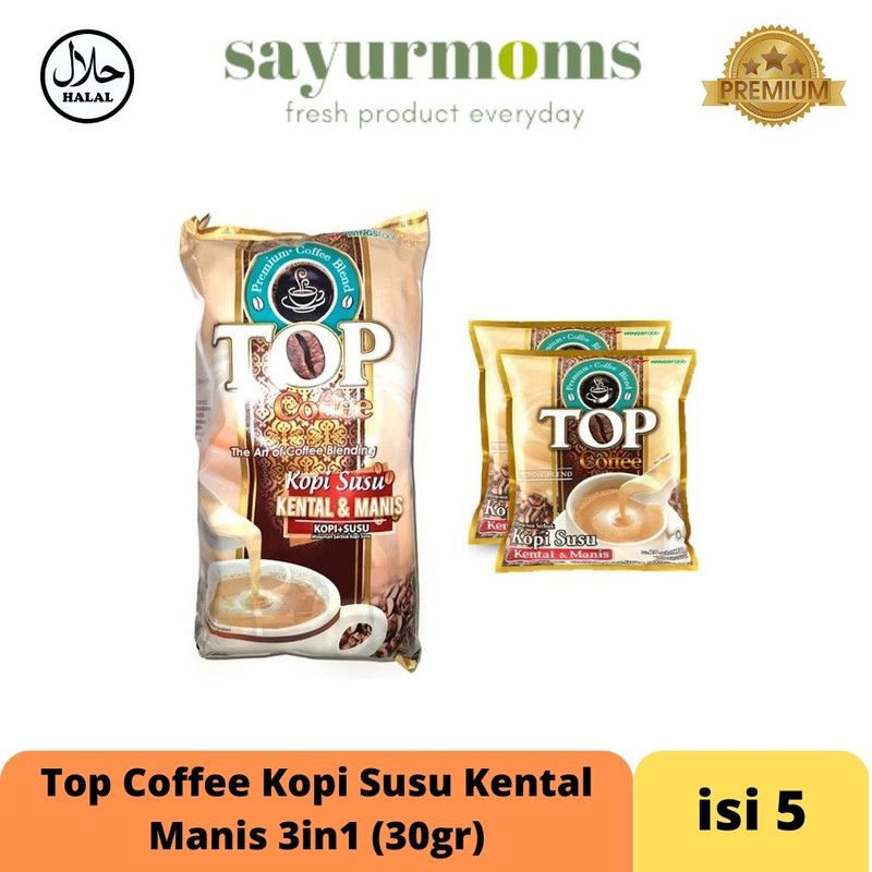 Top Coffee Kopi Susu Kental Manis 3in1 (30gr x 5)_0