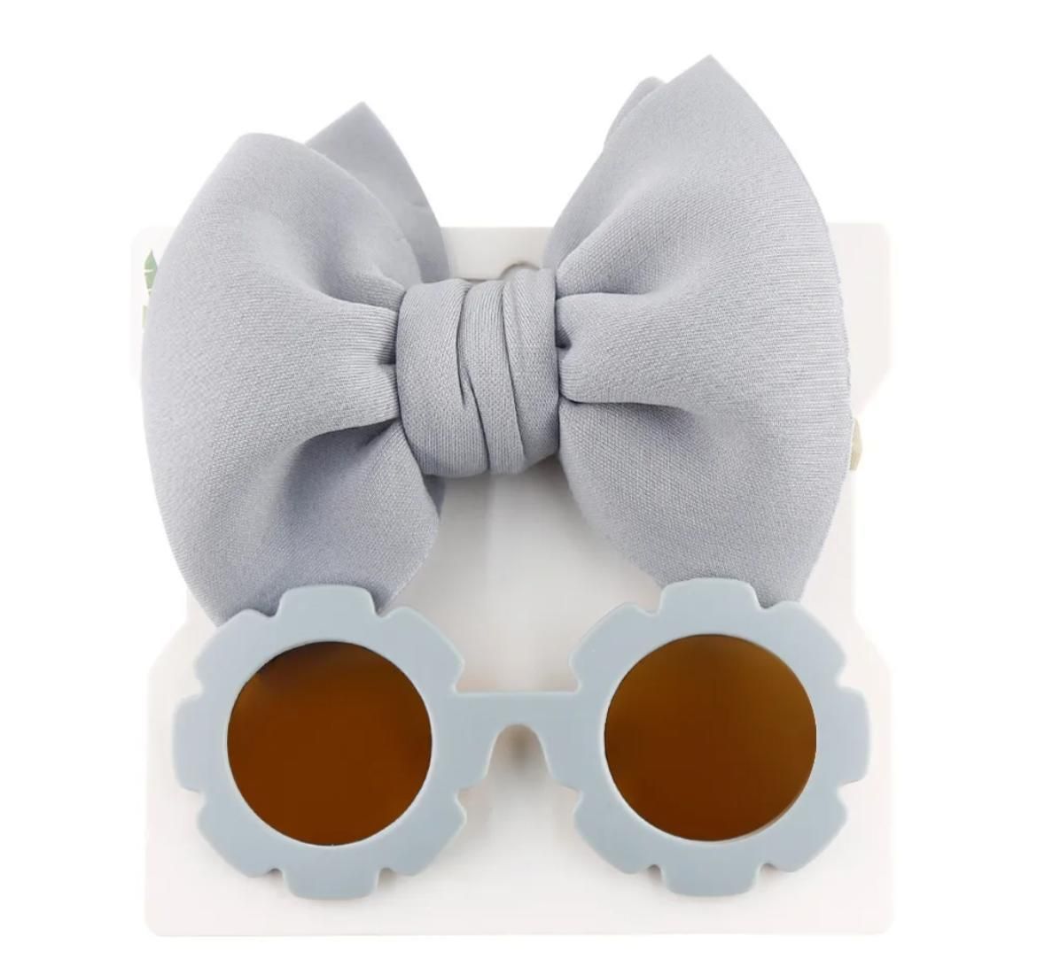 Flower/Wheel Sunglass w/Headband Set_3