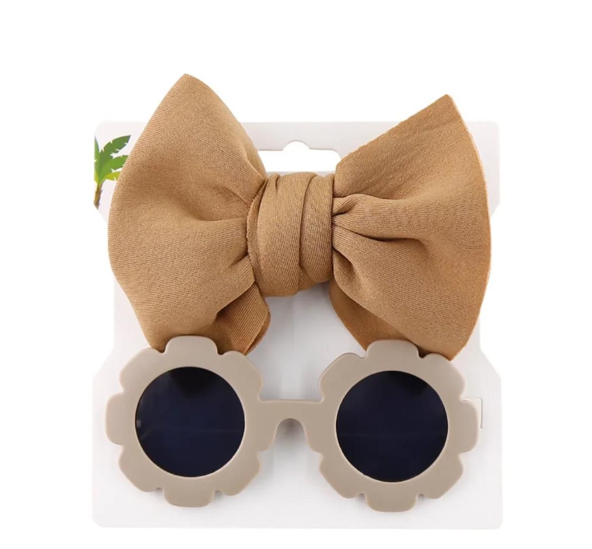 Flower/Wheel Sunglass w/Headband Set_4