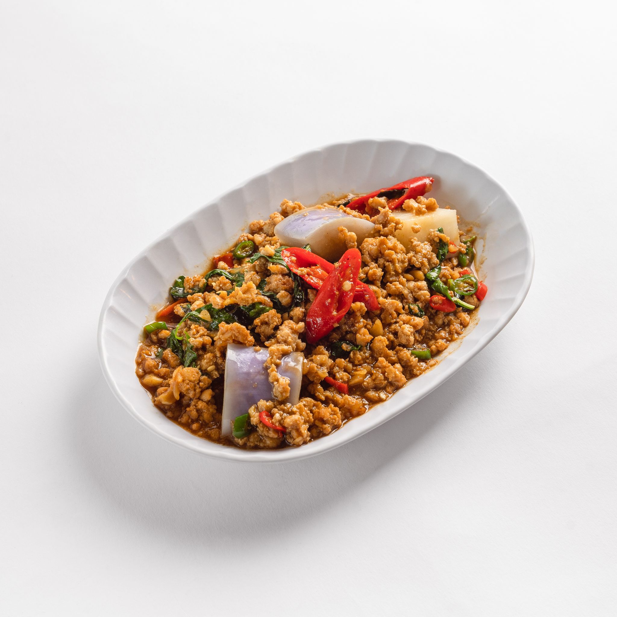 Minced Chicken with Basil Leaves _0