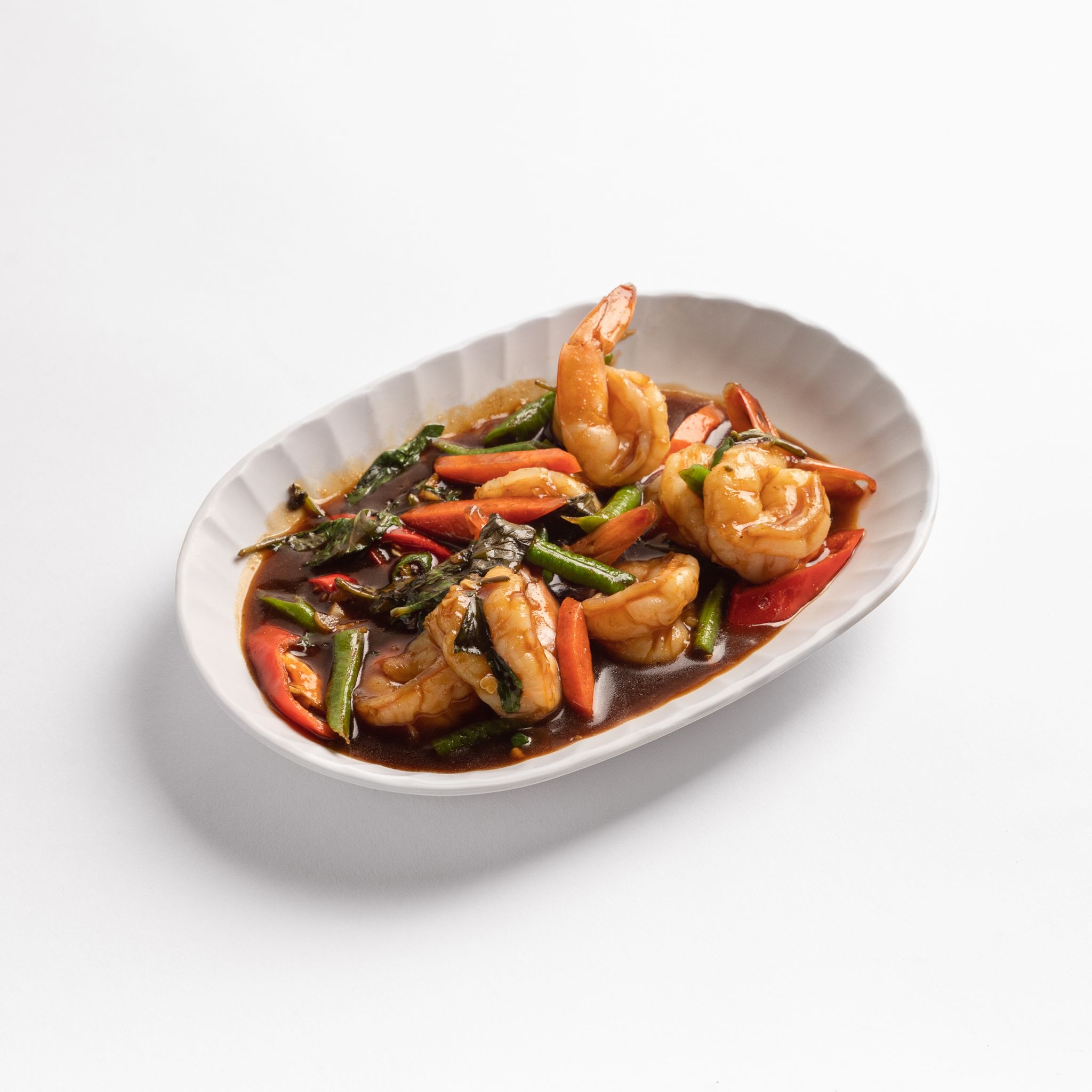 Stired Fried Prawns With Thai Basil_0