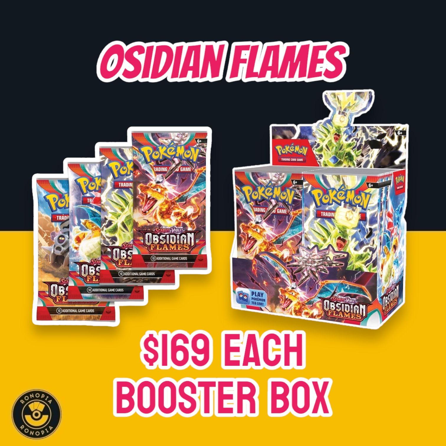 Pokémon TCG: Scarlet & Violet-Obsidian Flames Booster Display Box (36 Packs)_0