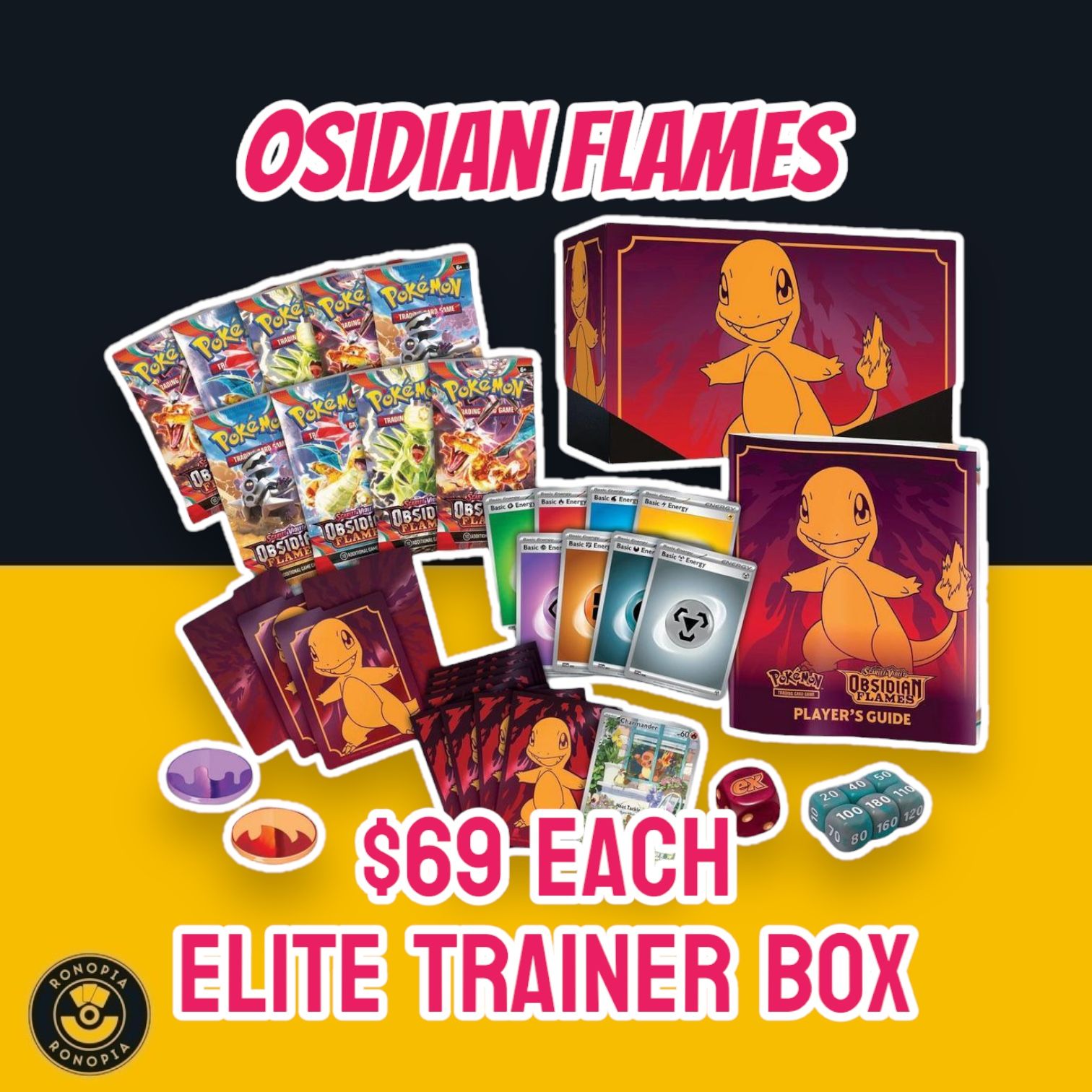 Pokémon TCG: Scarlet & Violet-Obsidian Flames Elite Trainer Box_0