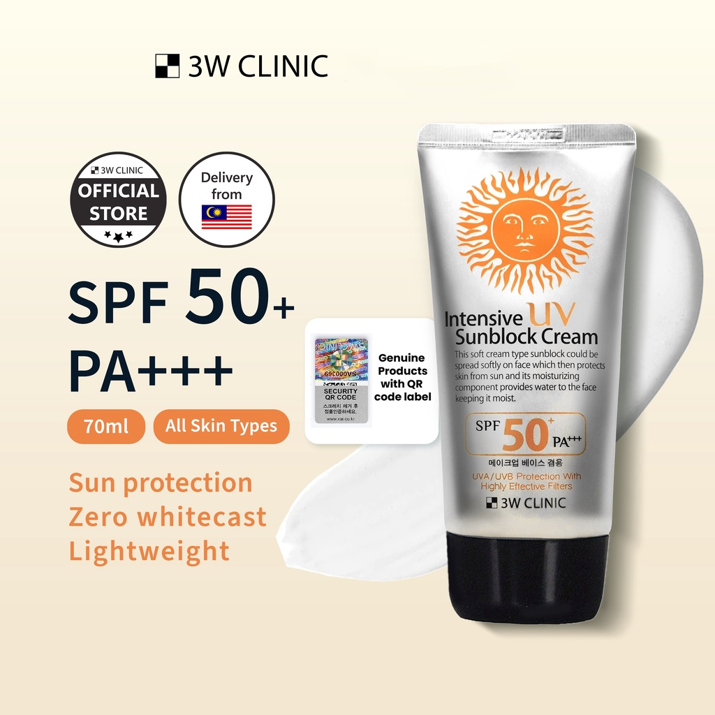 3W Clinic Intensive UV Sunblock Cream SPF50+ PA +++_6