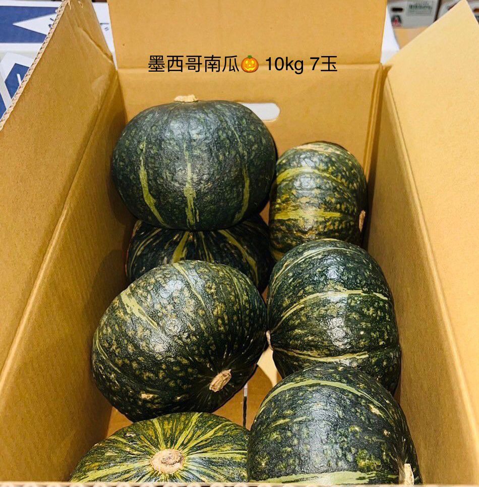 墨西哥南瓜🎃 10kg 7玉 Mexico 🇲🇽 Pumpkin 🎃 10kg 7pcs_0