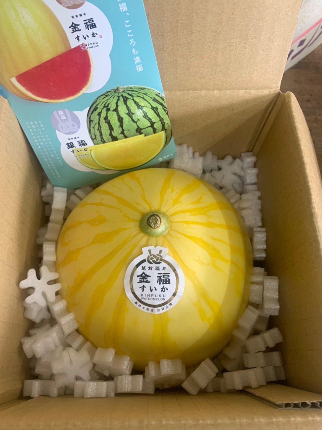 福井金福西瓜🍉 2kg 1玉Fukui Kinpuku Watermelon 🍉 2kg 1pc