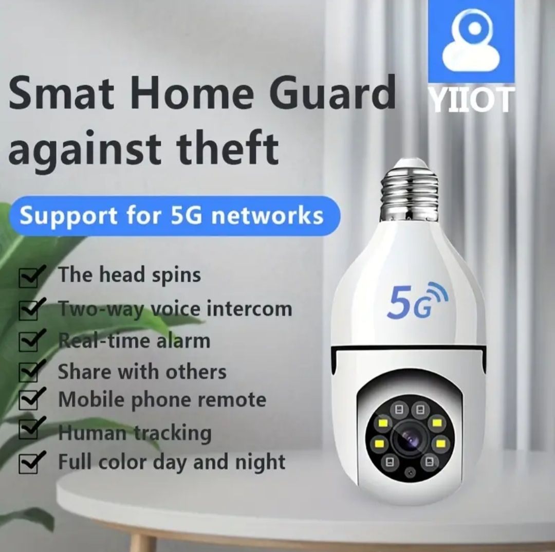 360-Degree Wi-Fi Panoramic Lightbulb Camera _0