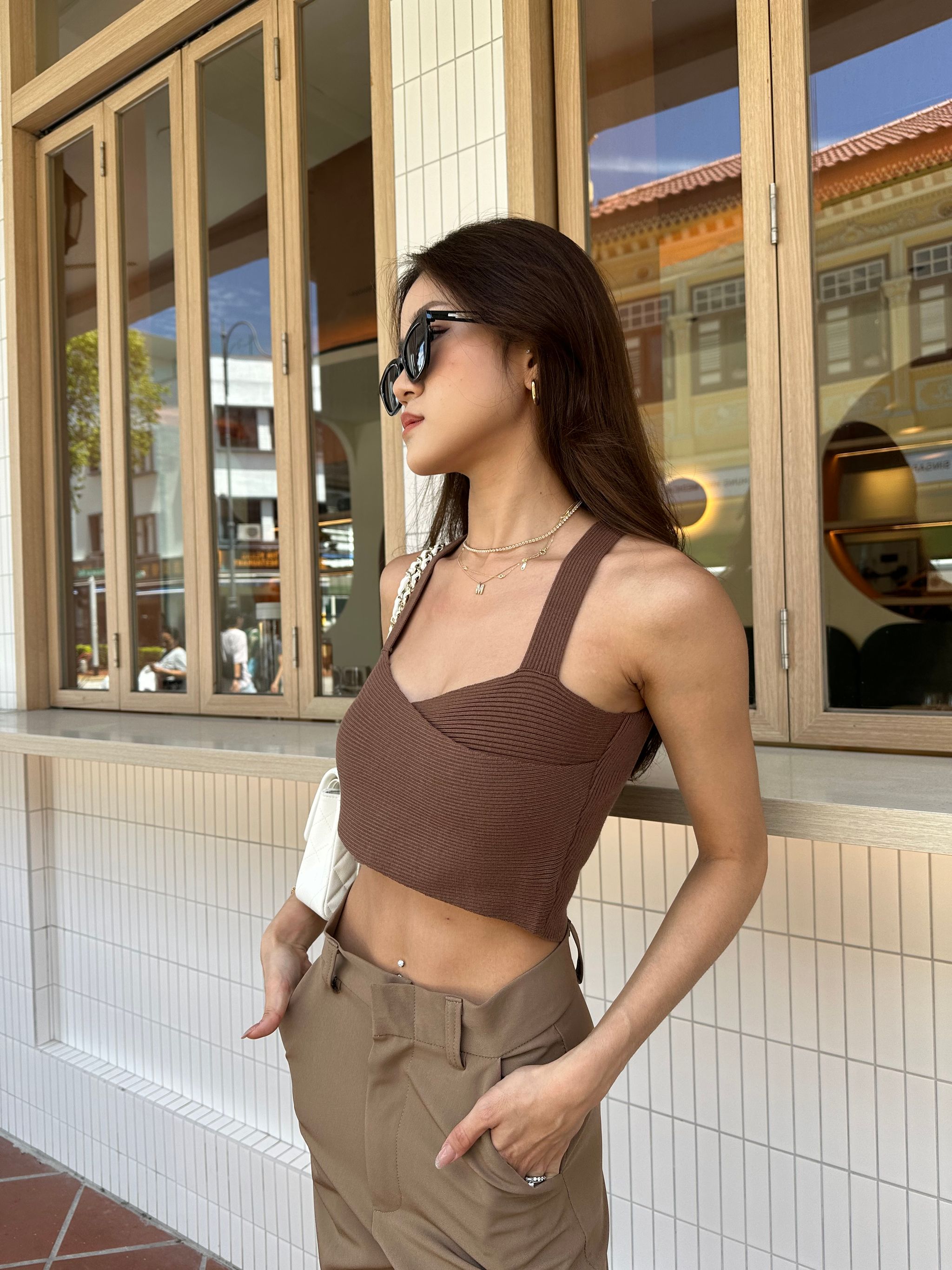 CRISS CROSS REVERSIBLE KNIT TOP (CHOCOLATE)_3