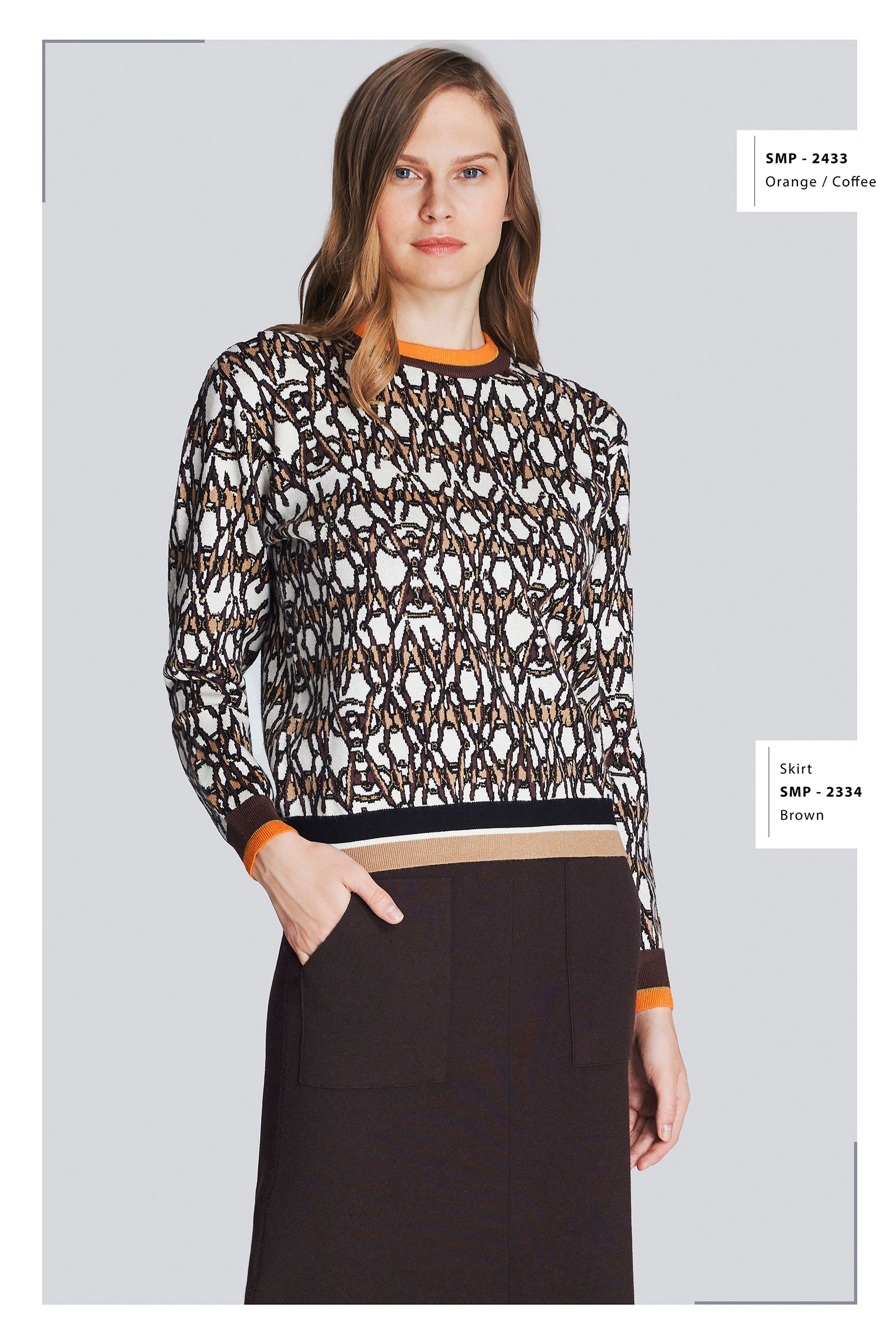 SMP-2433 Orange/Coffee_1