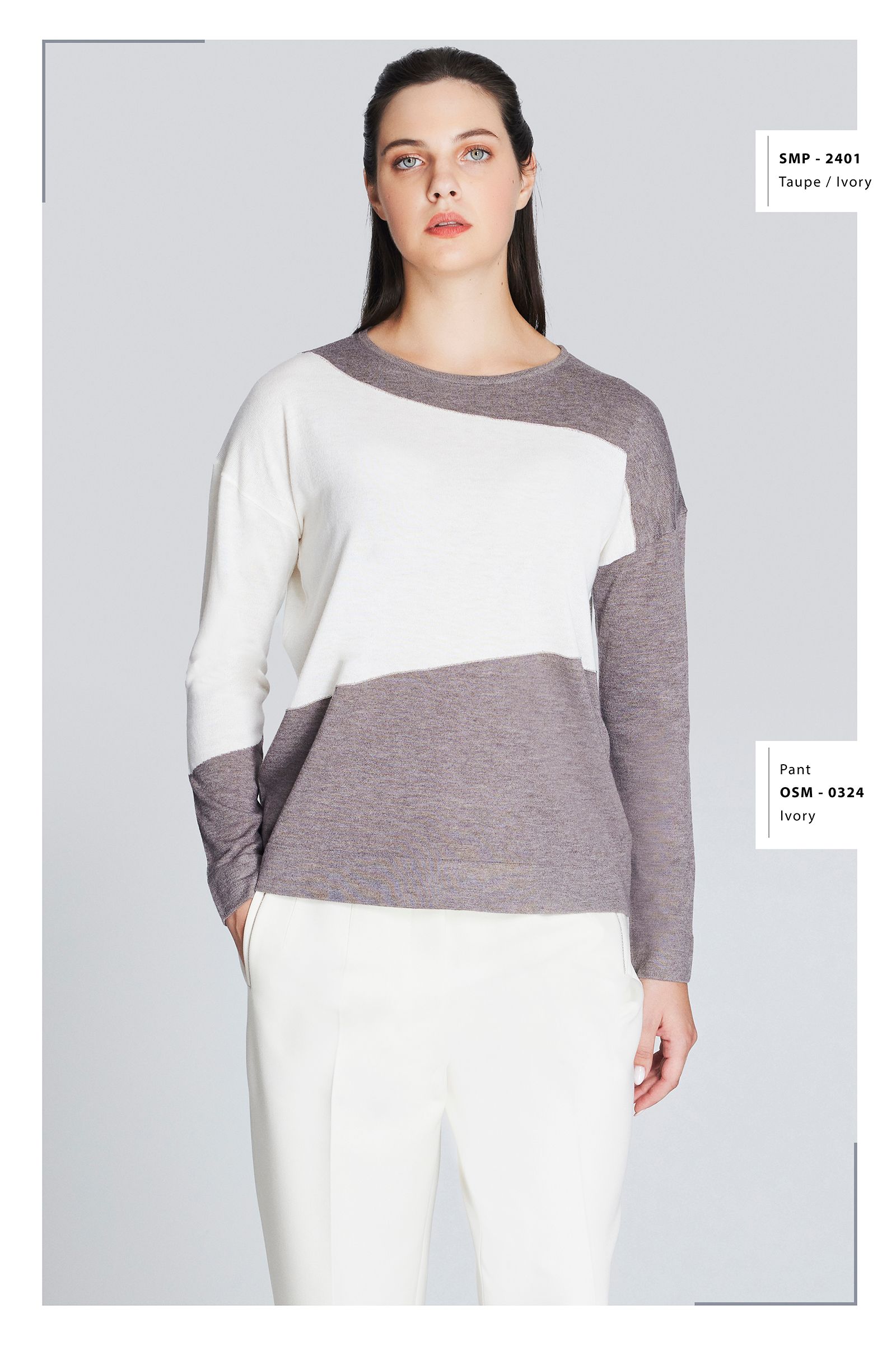 SMP-2401 Taupe/Ivory_0