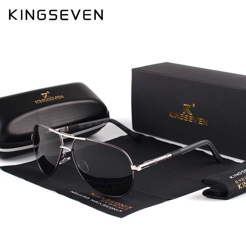 Kingseven N725 Black Grey Sunglasses _0