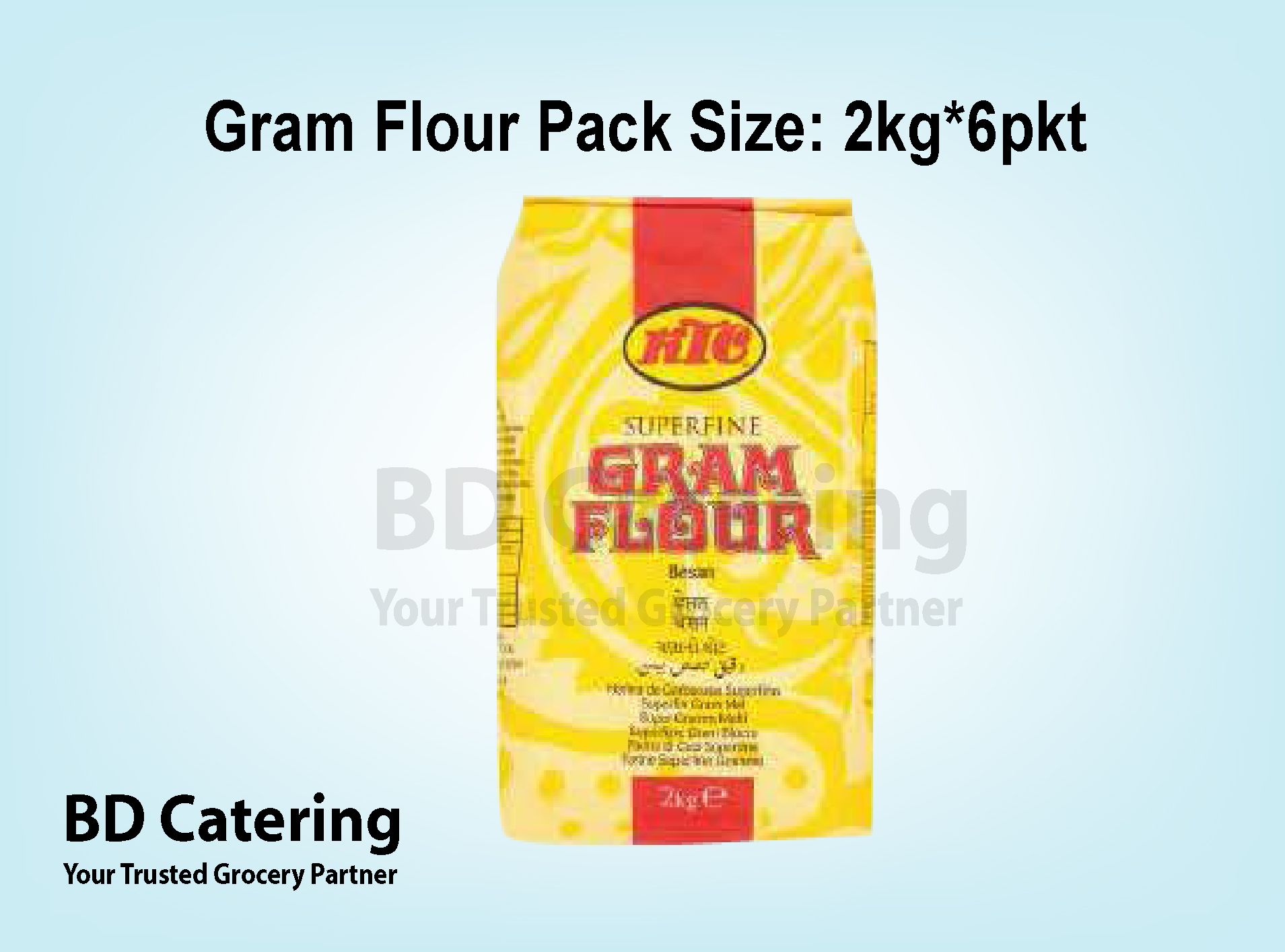 Gram Flour Pack Size: 2kg*6pkt_0