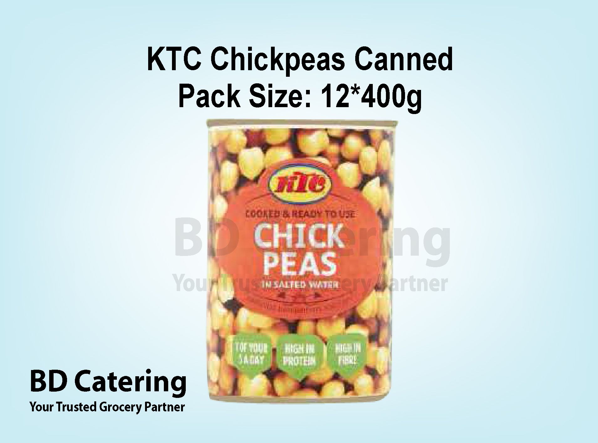 KTC Chickpeas Canned Pack Size: 12*400g_0