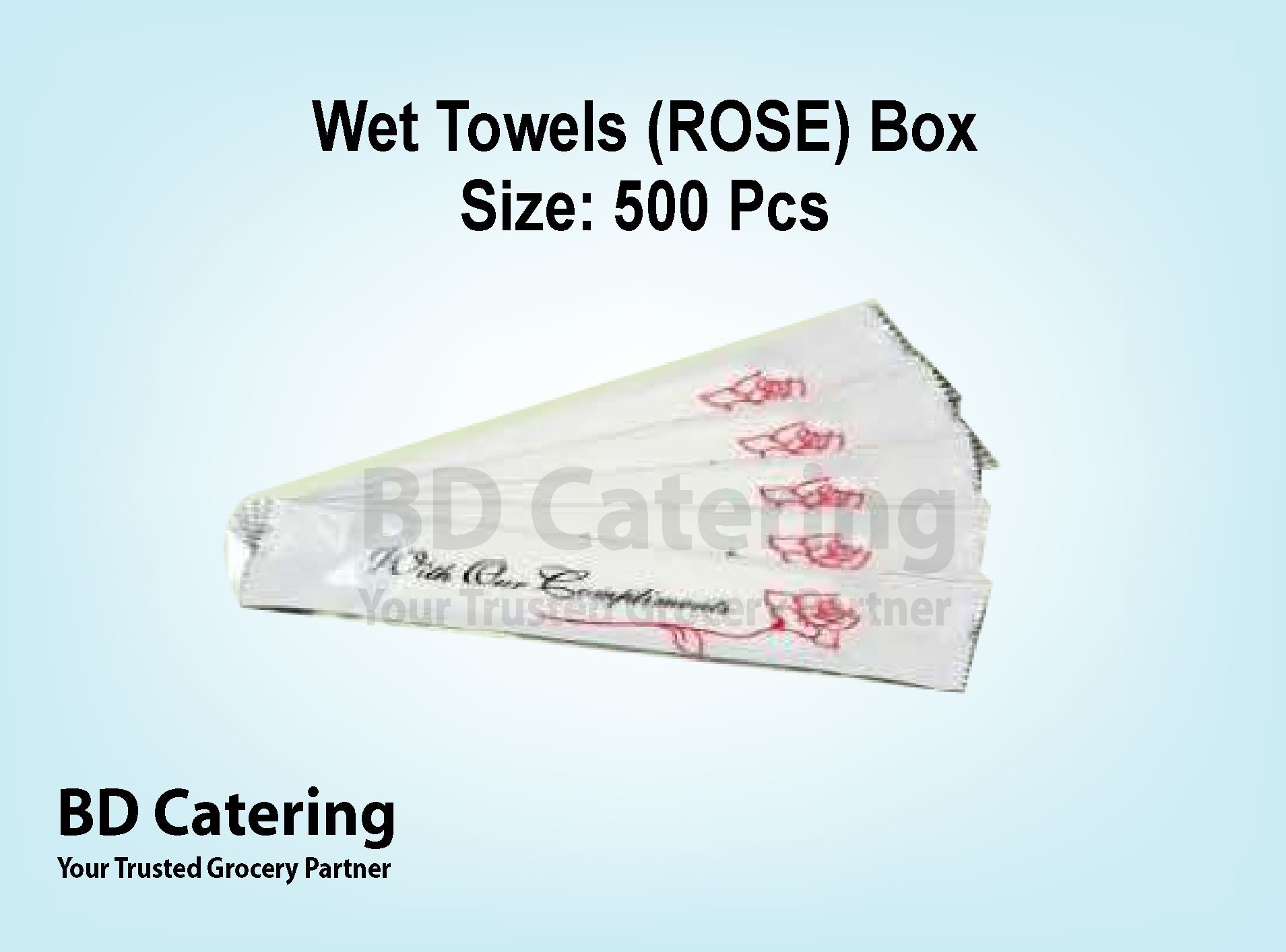 Wet Towels (ROSE) Box Size: 500 Pcs_0