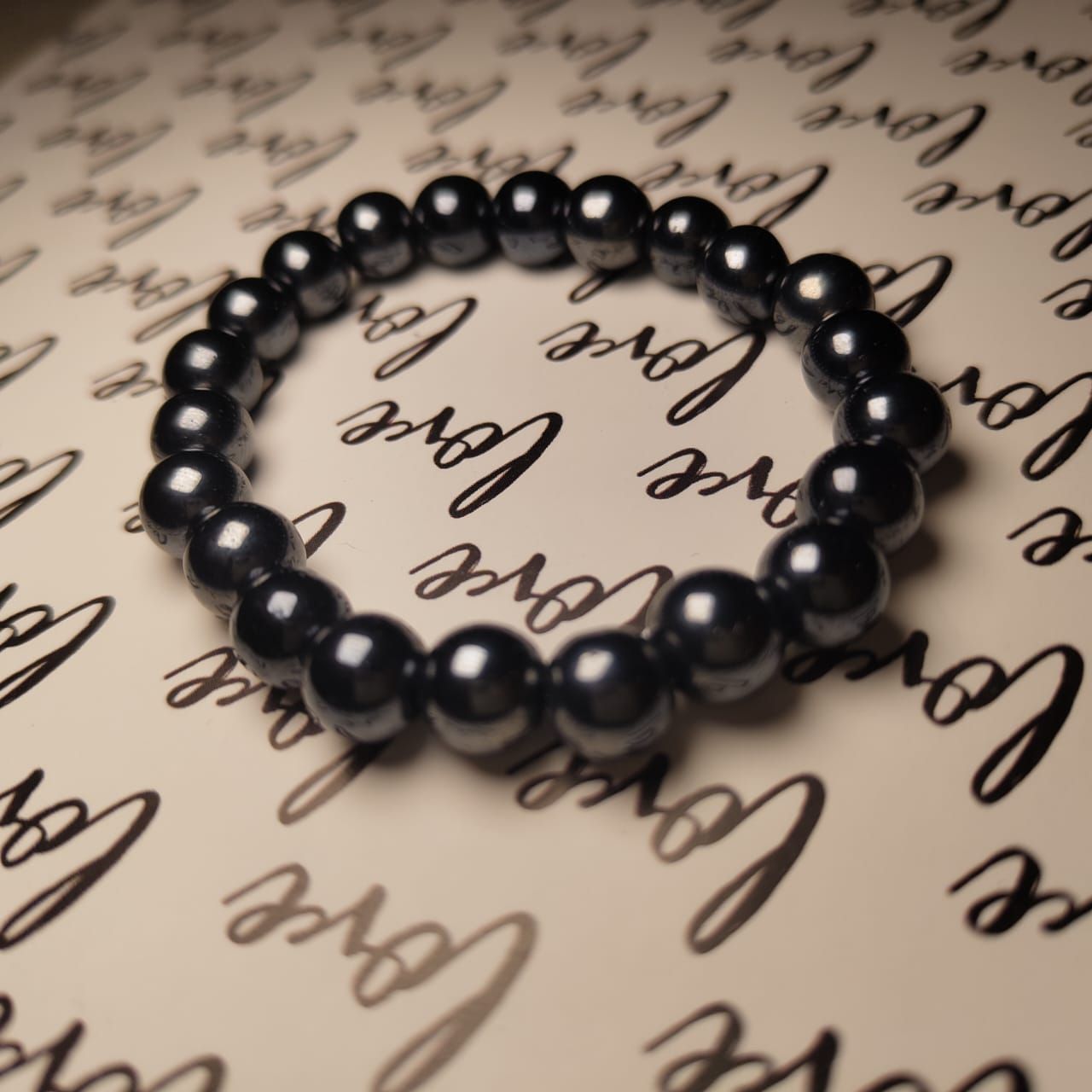 Metallic grey bracelet _0