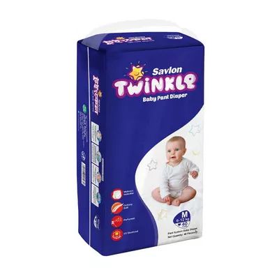 Savlon Twinkle Baby Pant Diaper M 6-12 kg_0