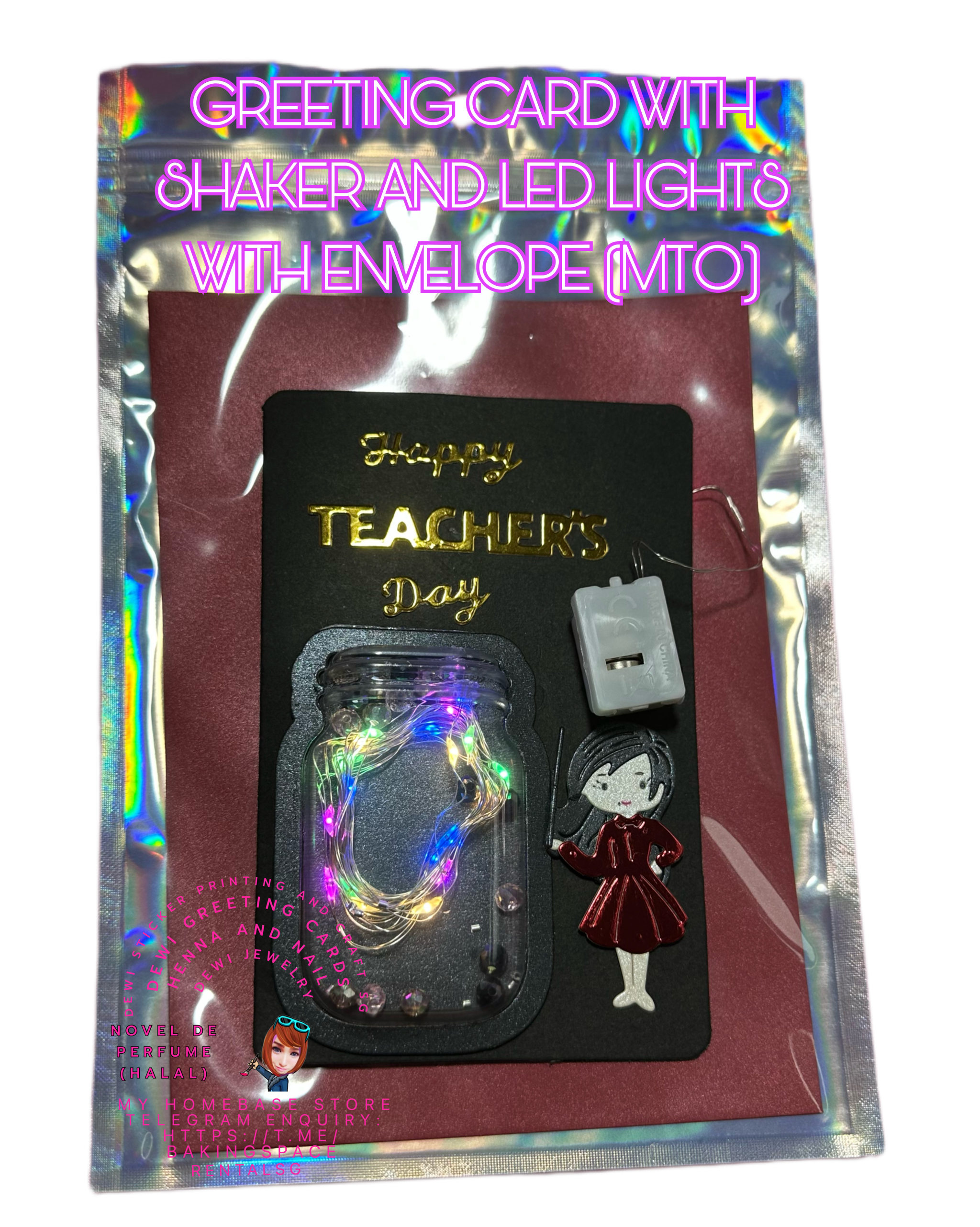 Greeting Card With Shaker And LED Lights (MTO)_0