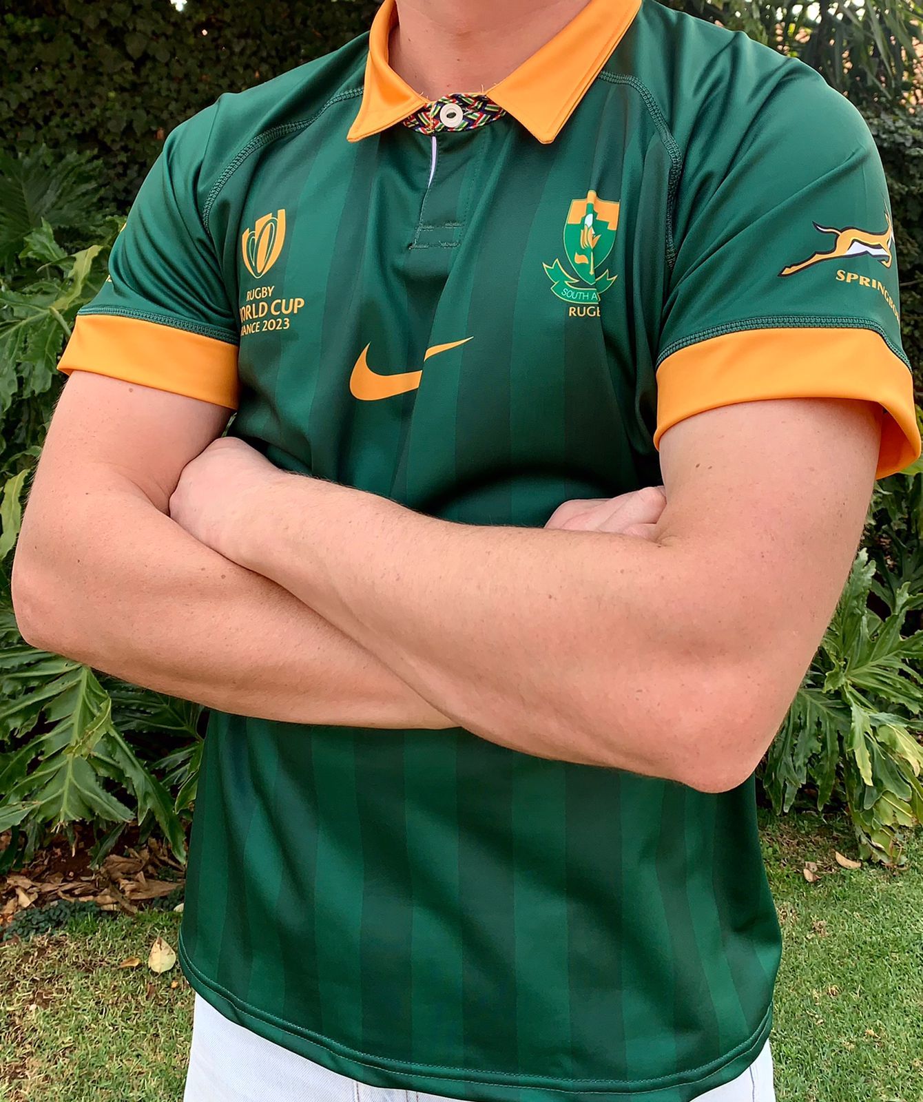 Springboks Men's Home 2023 RWC Stadium Jersey_5