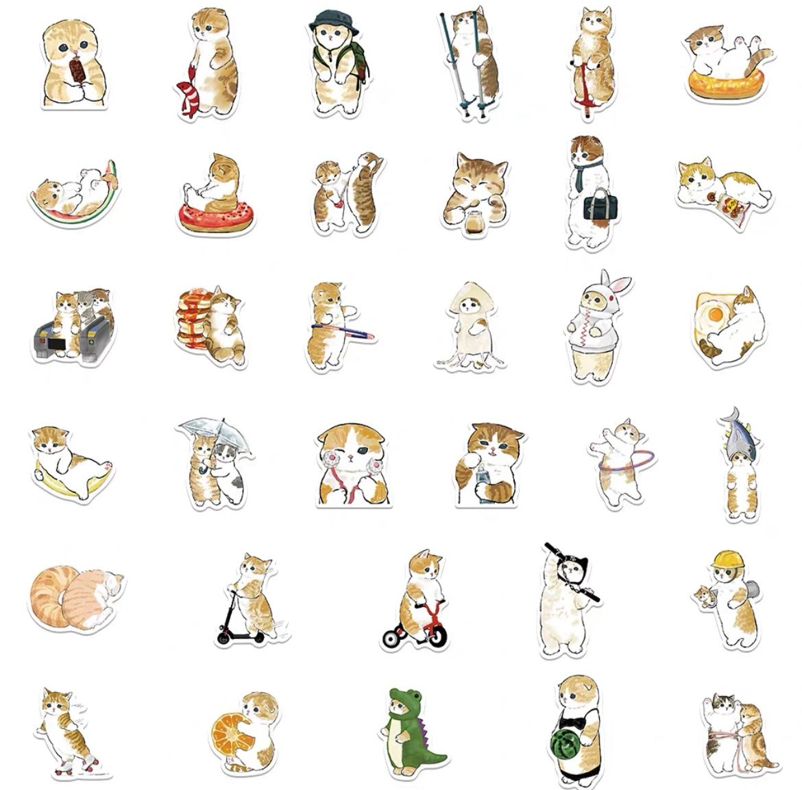 Cartoon cat stickers_3