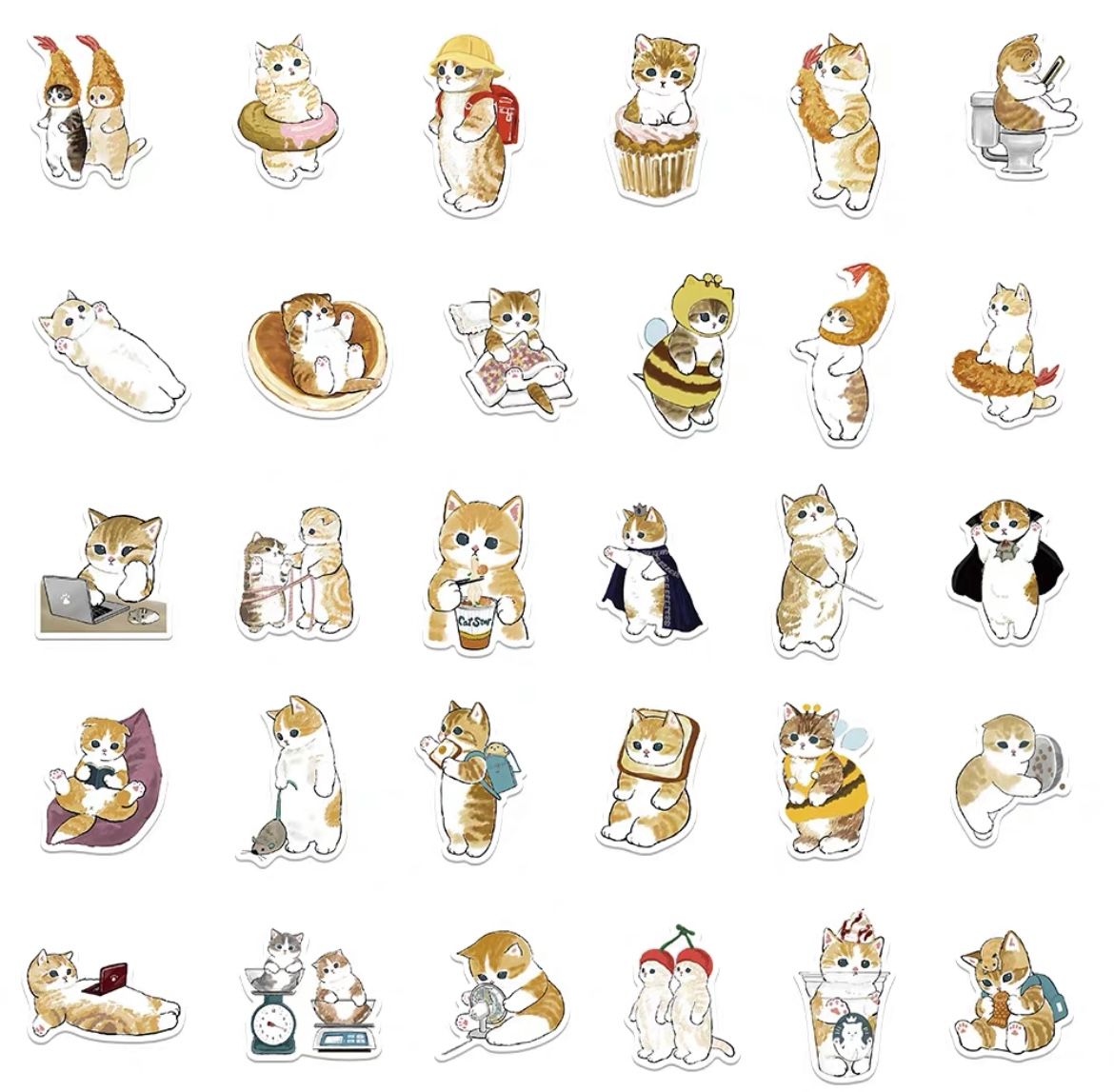 Cartoon cat stickers_2