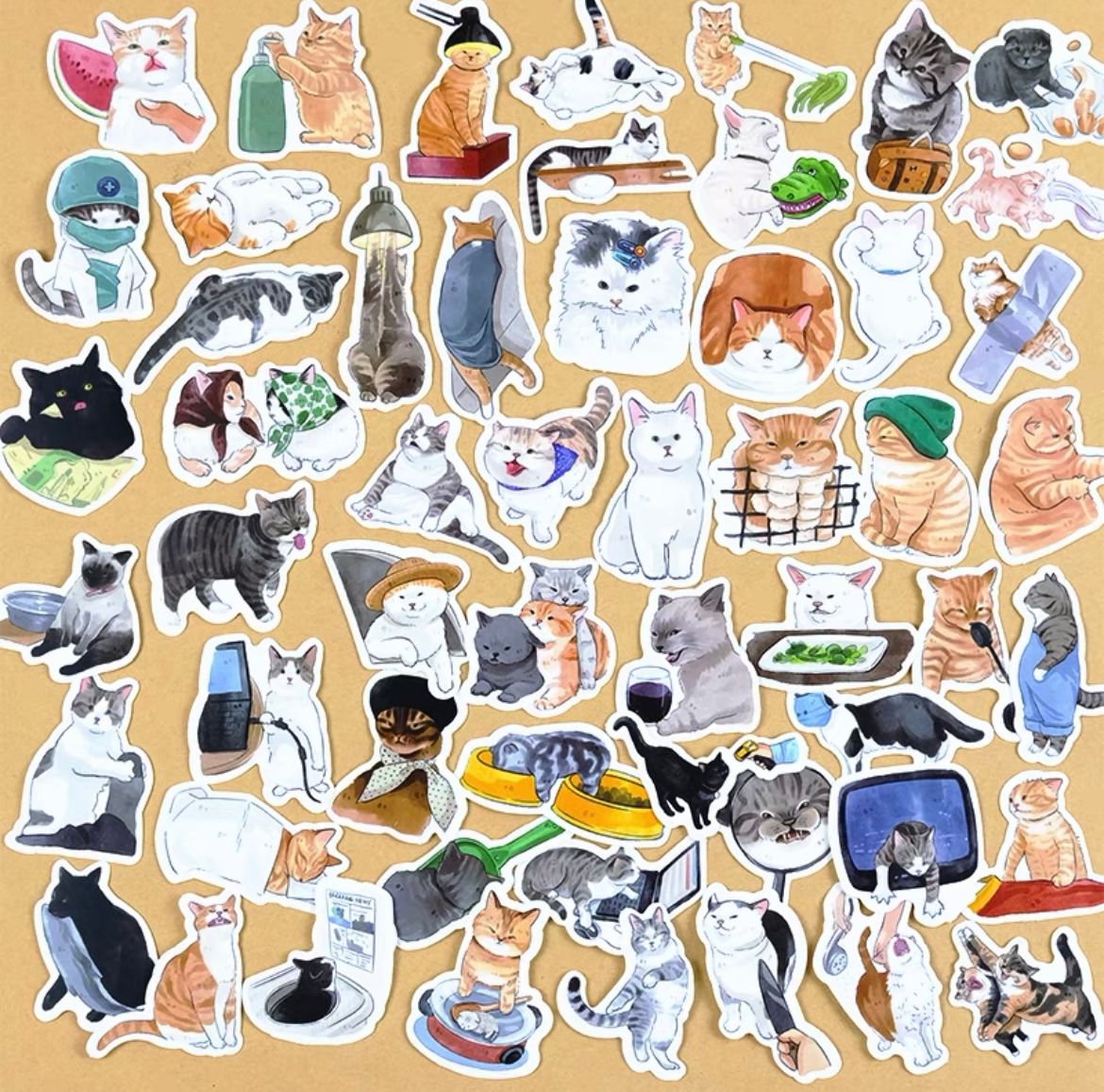 Cute cat stickers_1