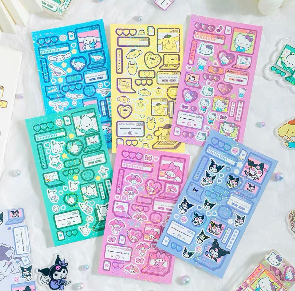 Sanrio sticker sheets_1